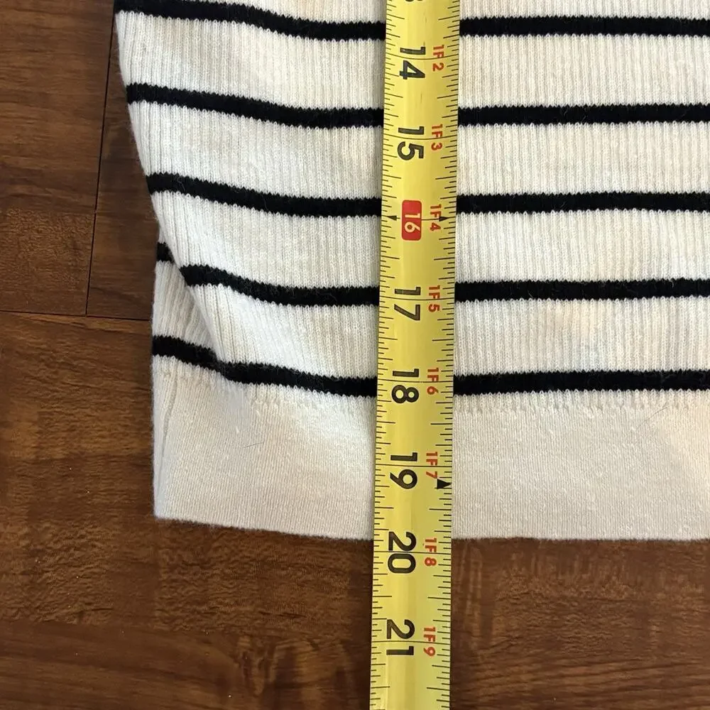 J Crew Sweater Cardigan Women XL Button Up Knit Sweater Tee Merlino Wool Black - Picture 4 of 8